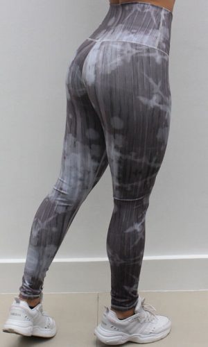 Leggings para Mujer Diseño Tie-Dye Gris Marca Greenfit